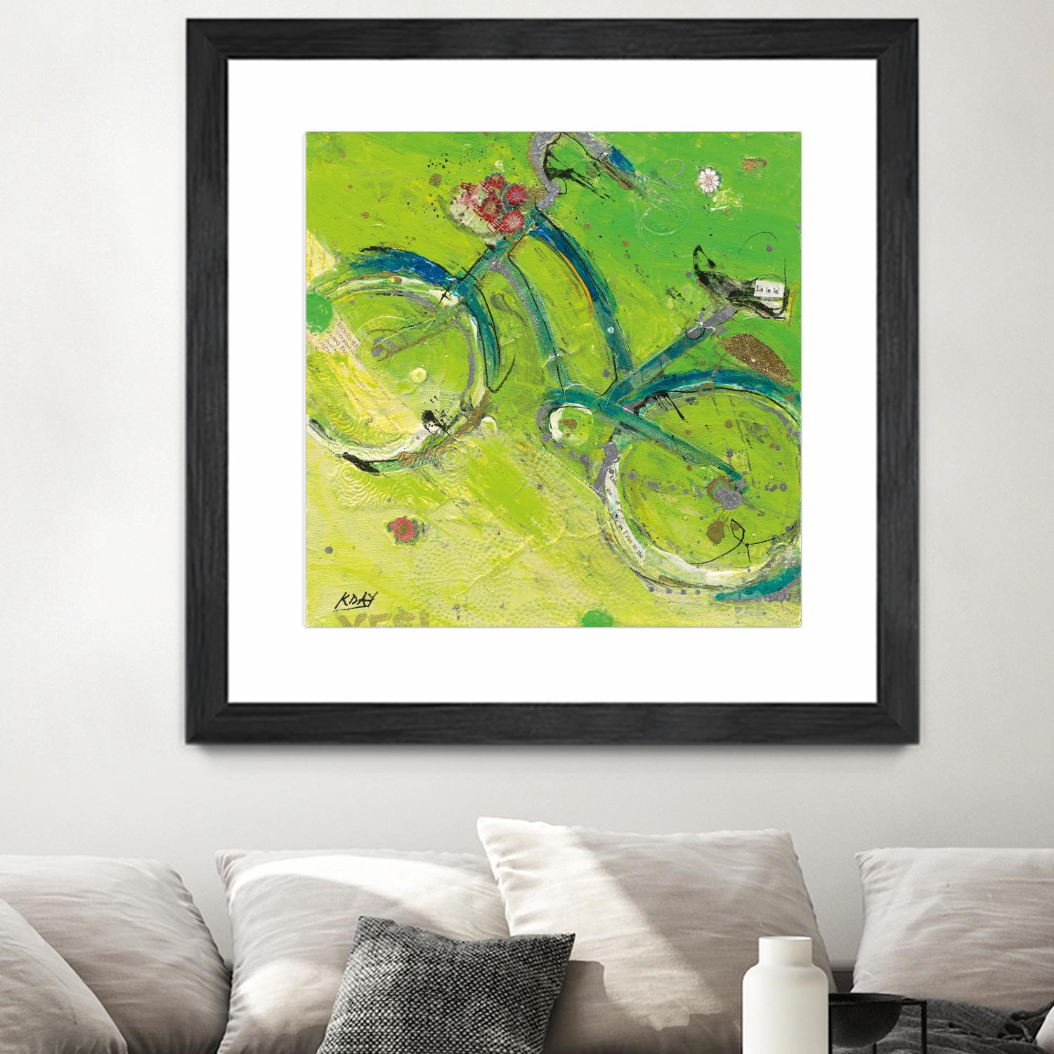 Yes by Kellie Day on GIANT ART - blue leisure