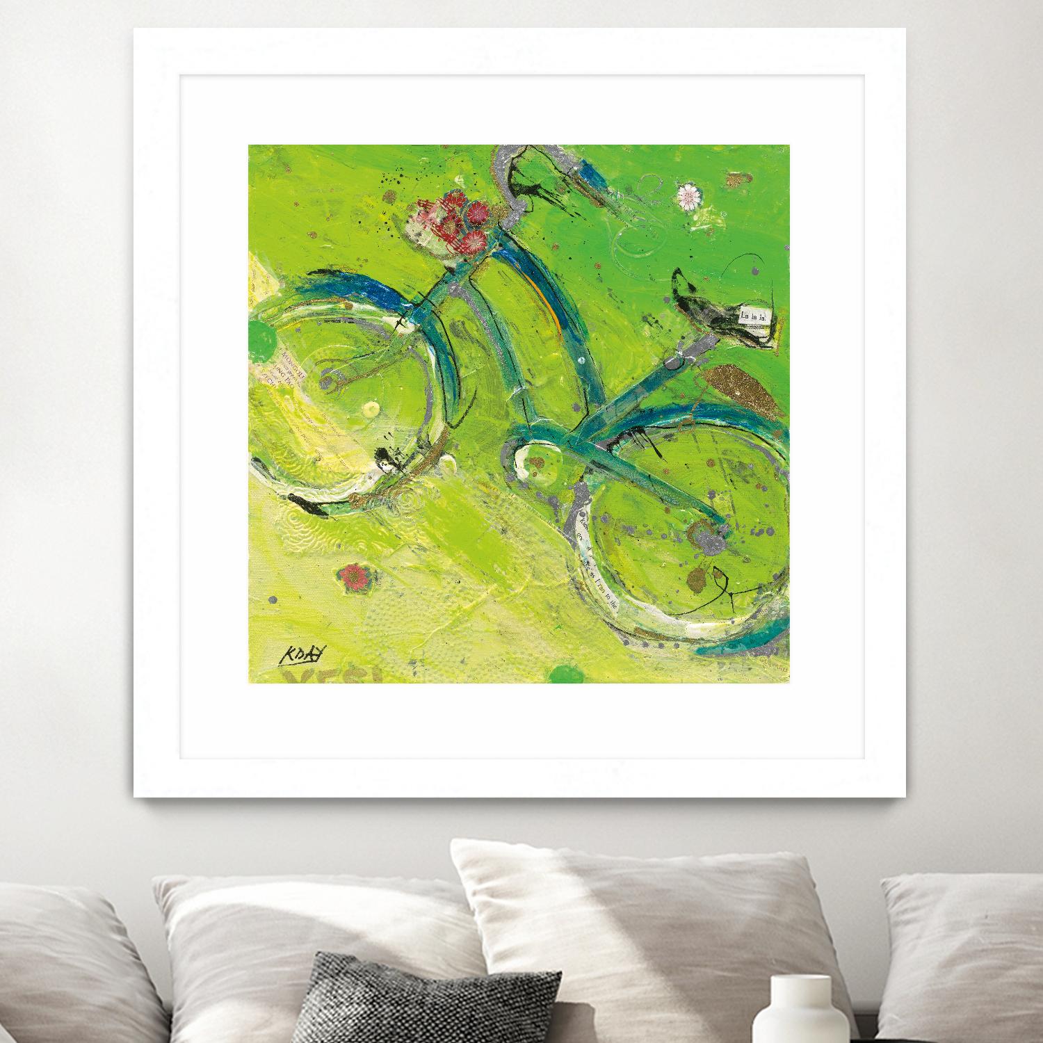 Yes by Kellie Day on GIANT ART - blue leisure