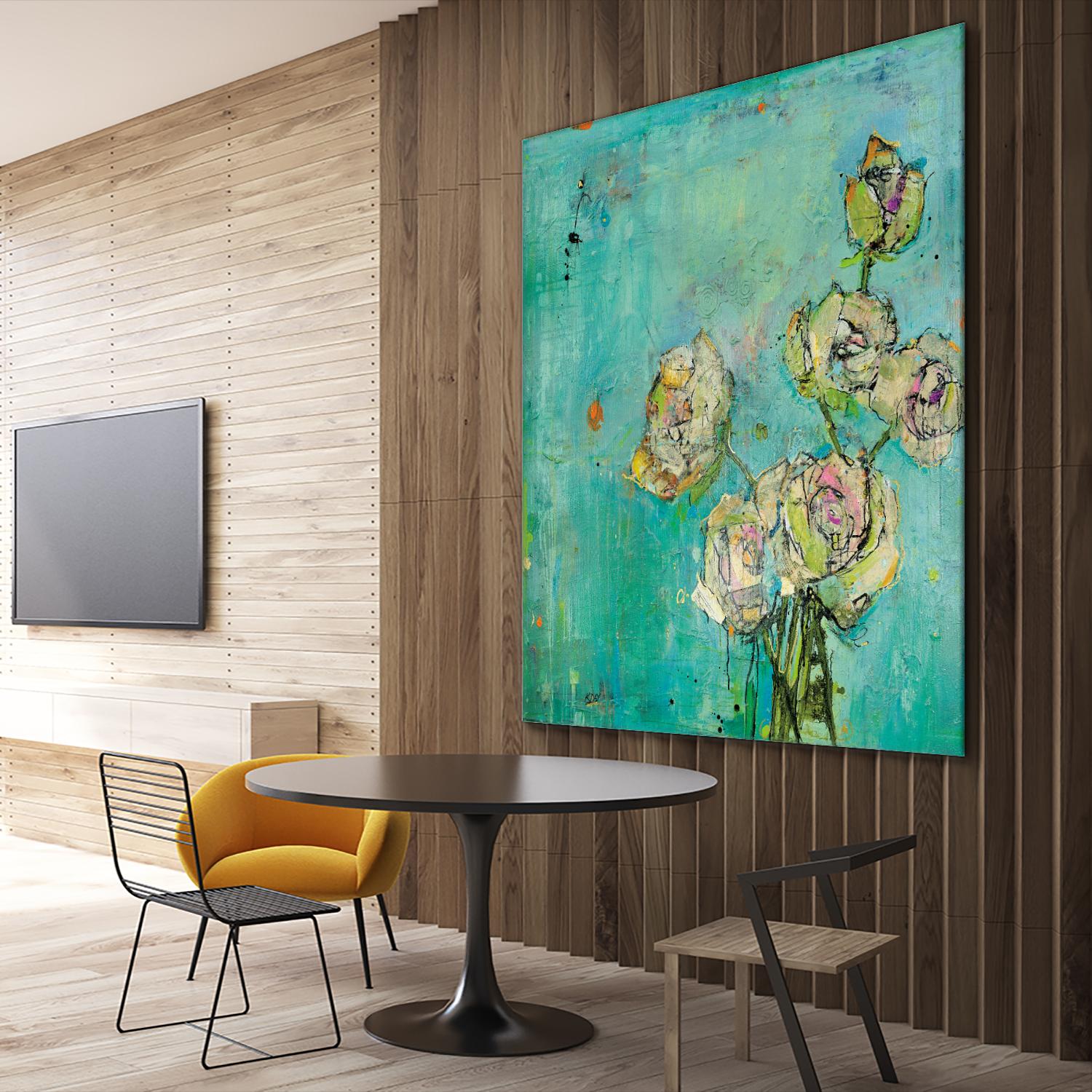 Effulgence by Kellie Day on GIANT ART - beige floral