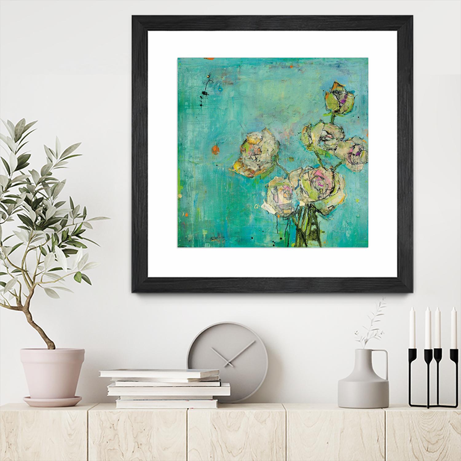 Effulgence by Kellie Day on GIANT ART - beige floral