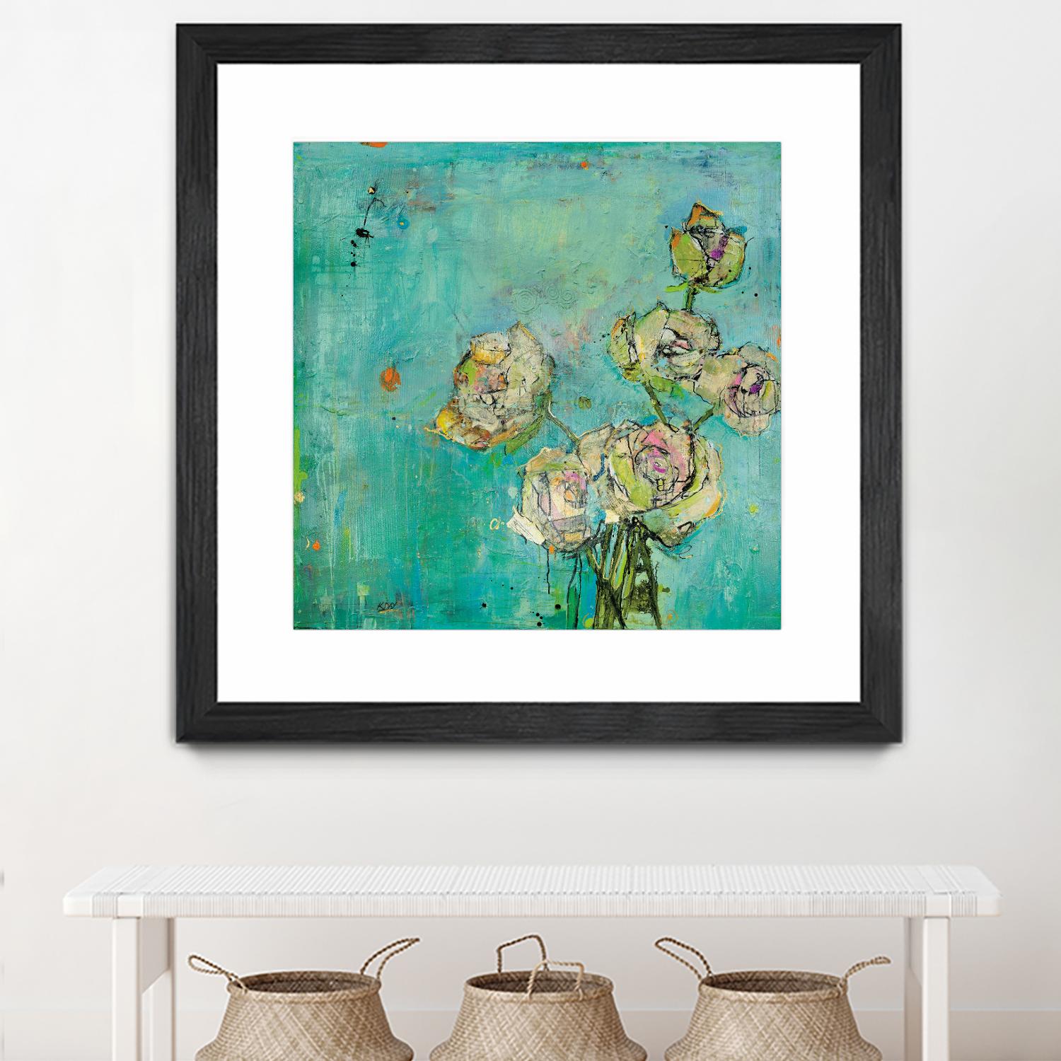 Effulgence by Kellie Day on GIANT ART - beige floral