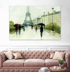 Eiffel in the Rain Marsala Umbrella by Avery Tillmon on GIANT ART - green everyday life
