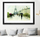 Eiffel in the Rain Marsala Umbrella by Avery Tillmon on GIANT ART - green everyday life