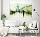 Eiffel in the Rain Marsala Umbrella by Avery Tillmon on GIANT ART - green everyday life