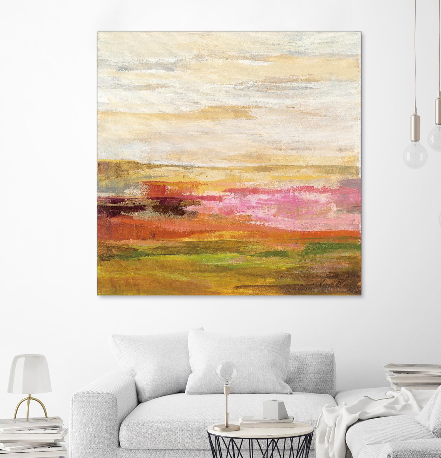 Fields in May II by Silvia Vassileva on GIANT ART - green abstract