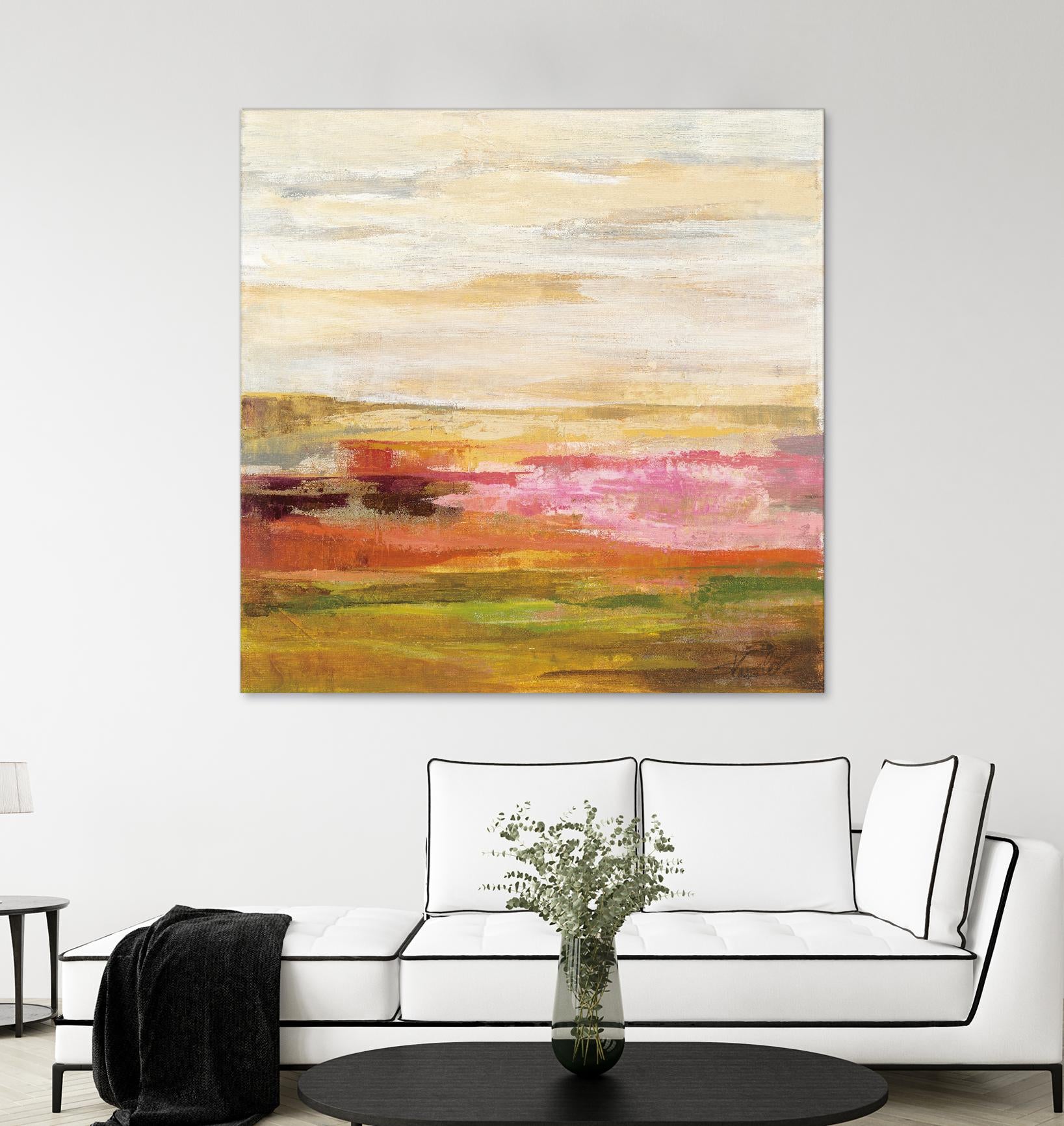 Fields in May II by Silvia Vassileva on GIANT ART - green abstract