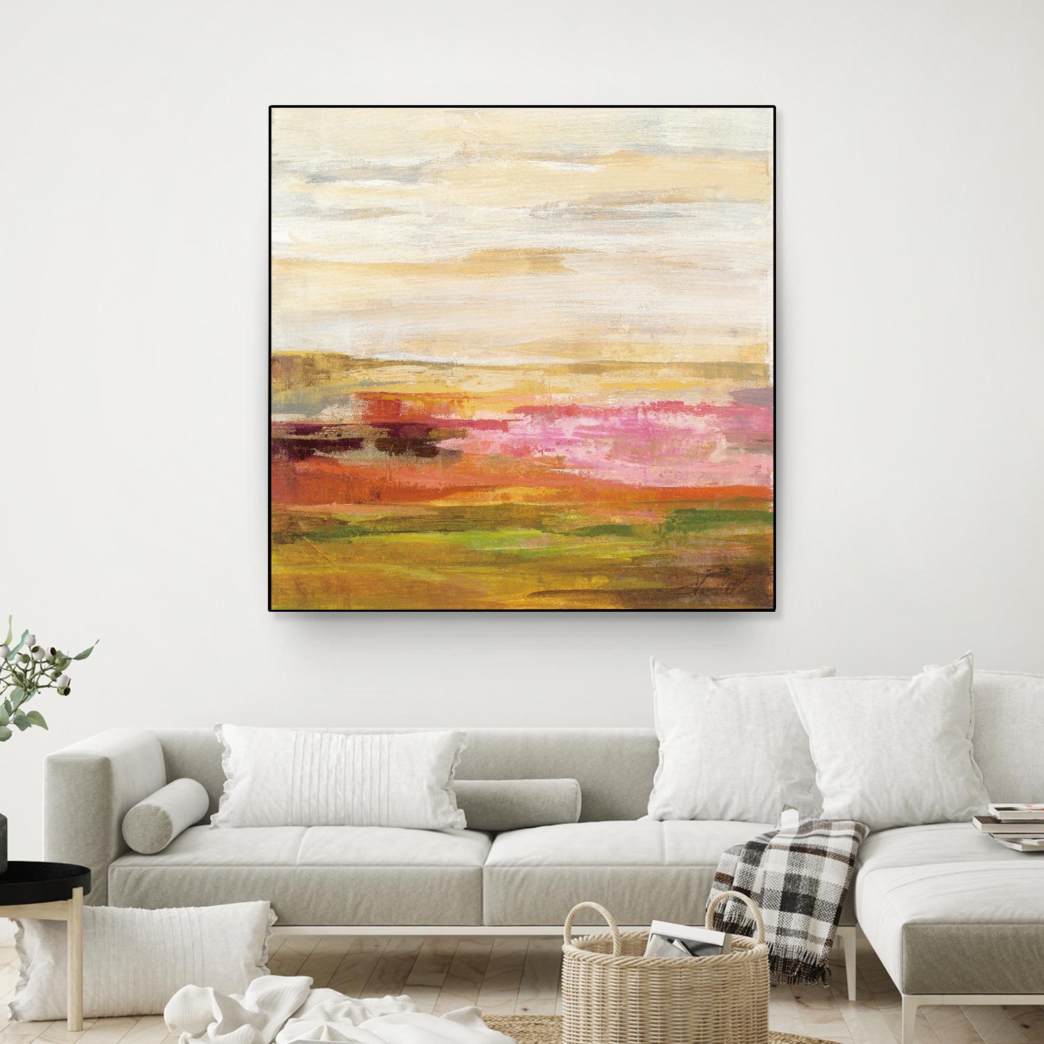 Fields in May II by Silvia Vassileva on GIANT ART - green abstract