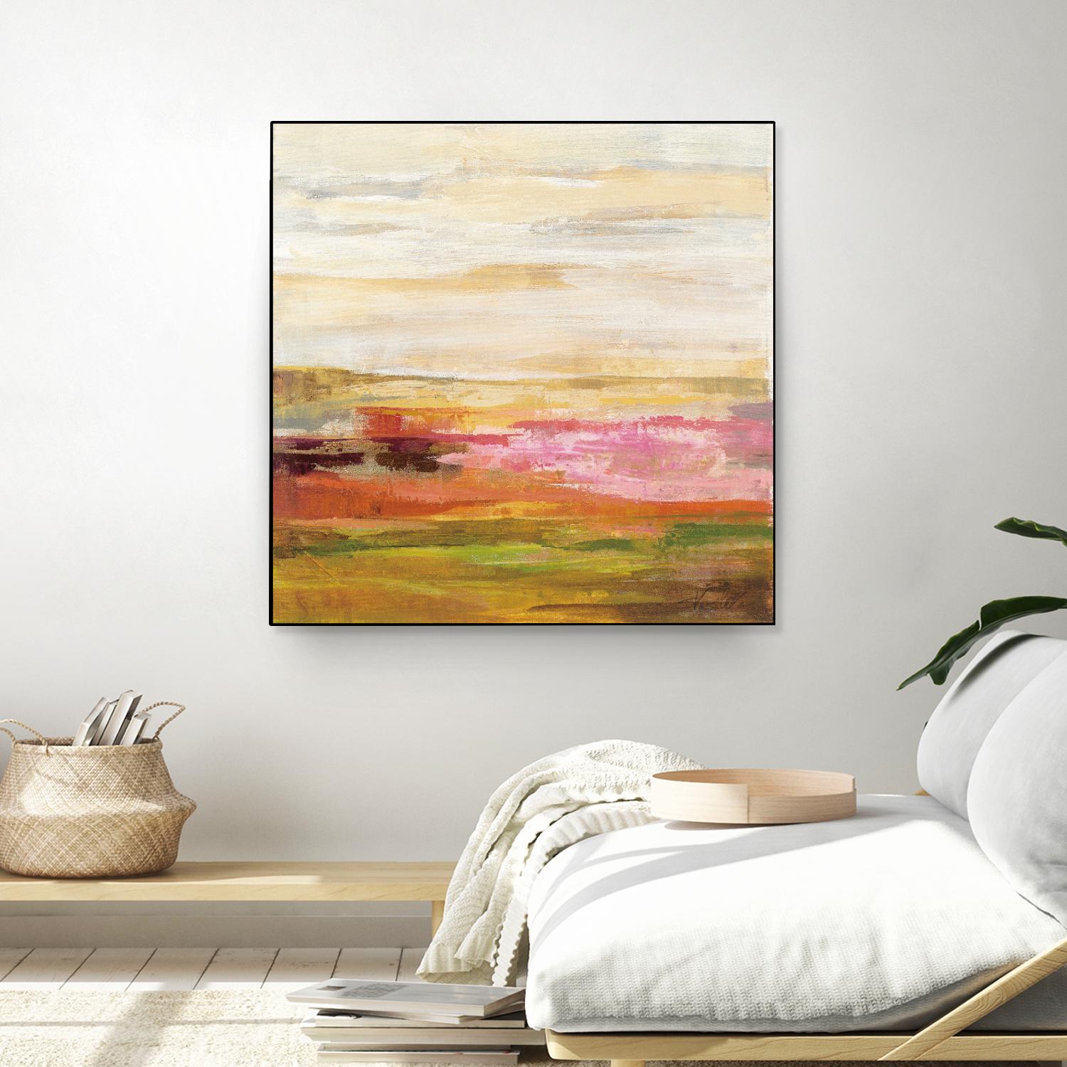 Fields in May II by Silvia Vassileva on GIANT ART - green abstract