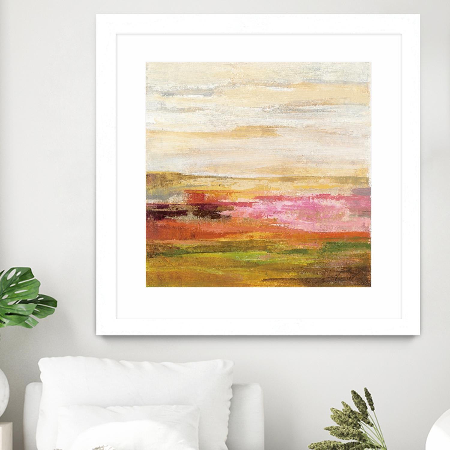 Fields in May II by Silvia Vassileva on GIANT ART - green abstract