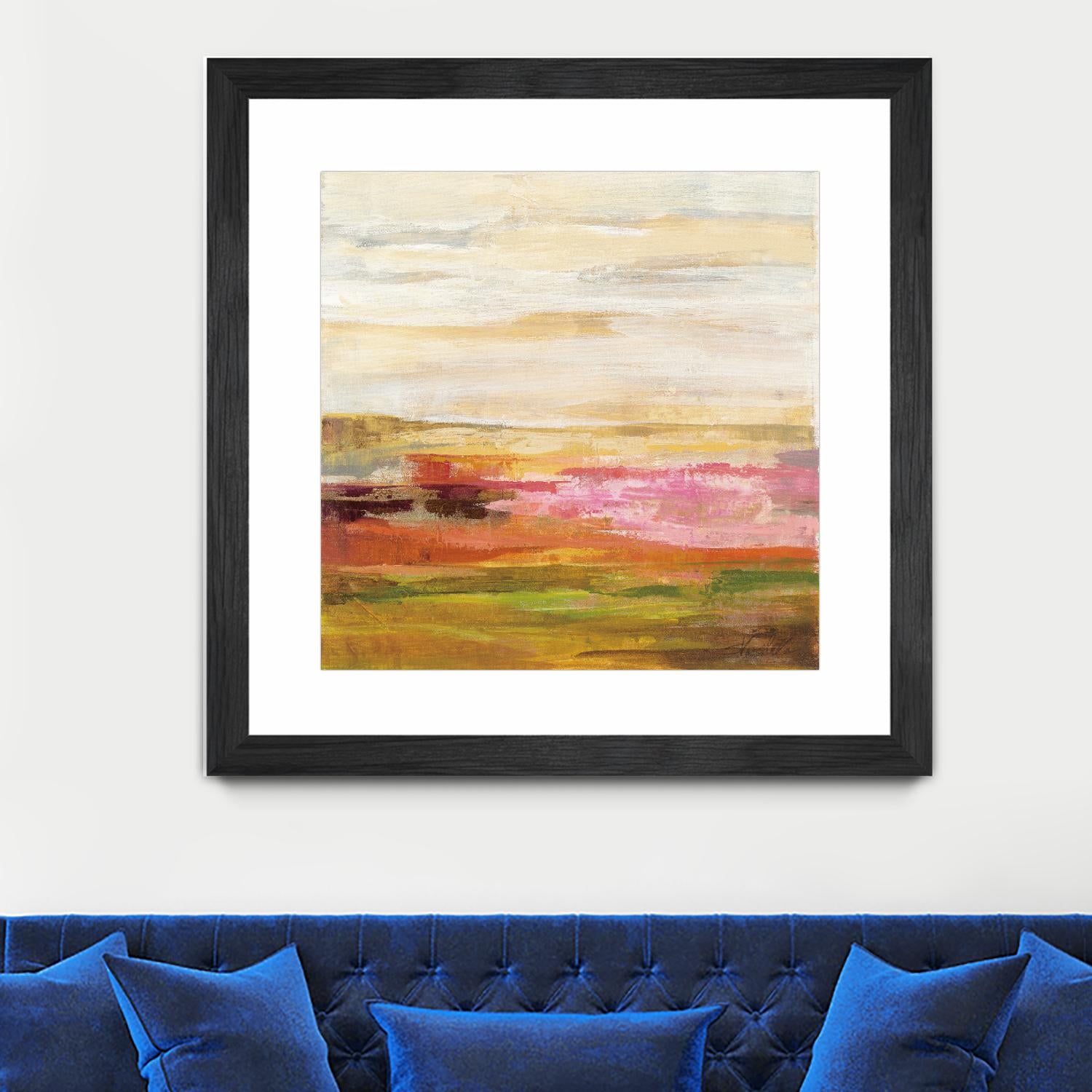 Fields in May II by Silvia Vassileva on GIANT ART - green abstract