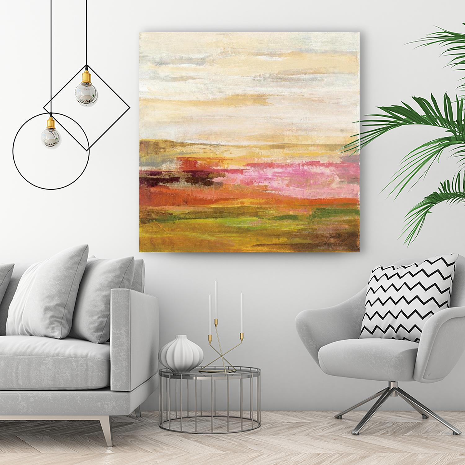 Fields in May II by Silvia Vassileva on GIANT ART - green abstract