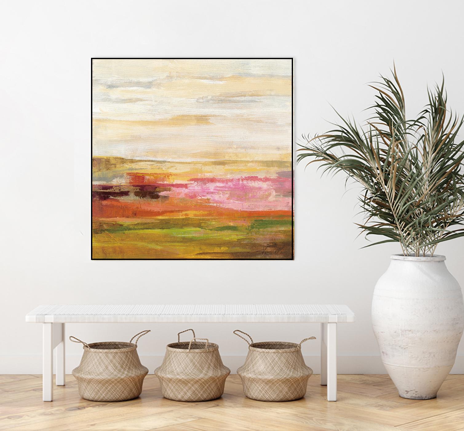 Fields in May II by Silvia Vassileva on GIANT ART - green abstract