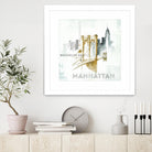 Brooklyn Bridge by Avery Tillmon on GIANT ART - grey city scene