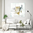 Brooklyn Bridge by Avery Tillmon on GIANT ART - grey city scene