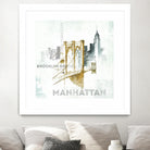 Brooklyn Bridge by Avery Tillmon on GIANT ART - grey city scene