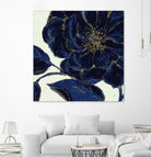 Indigo Garden II by Daphne Brissonnet on GIANT ART - beige floral