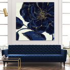 Indigo Garden II by Daphne Brissonnet on GIANT ART - beige floral