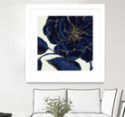 Indigo Garden II by Daphne Brissonnet on GIANT ART - beige floral