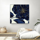 Indigo Garden II by Daphne Brissonnet on GIANT ART - beige floral