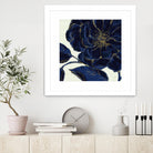 Indigo Garden II by Daphne Brissonnet on GIANT ART - beige floral