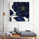 Indigo Garden II by Daphne Brissonnet on GIANT ART - beige floral