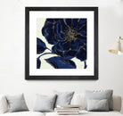 Indigo Garden II by Daphne Brissonnet on GIANT ART - beige floral