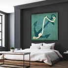 Nautical Anchor Blue by Ryan Fowler on GIANT ART - white nautical