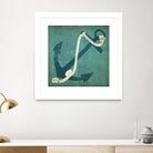 Nautical Anchor Blue by Ryan Fowler on GIANT ART - white nautical