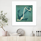 Nautical Anchor Blue by Ryan Fowler on GIANT ART - white nautical