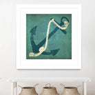 Nautical Anchor Blue by Ryan Fowler on GIANT ART - white nautical