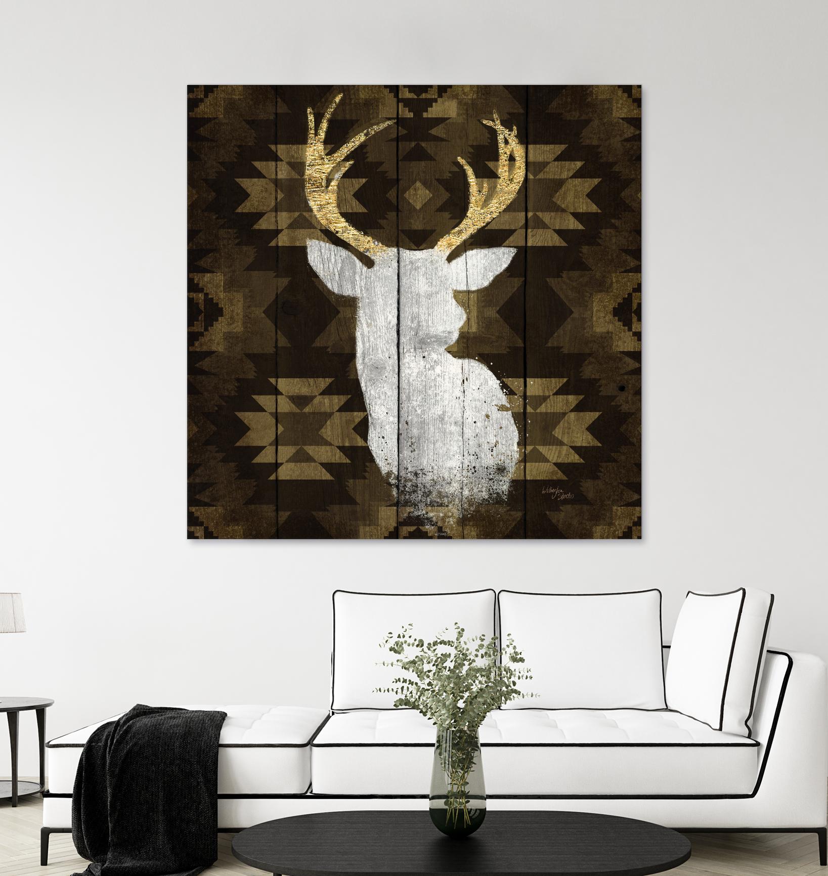 Precious Antlers II by Wellington Studio on GIANT ART - beige country look