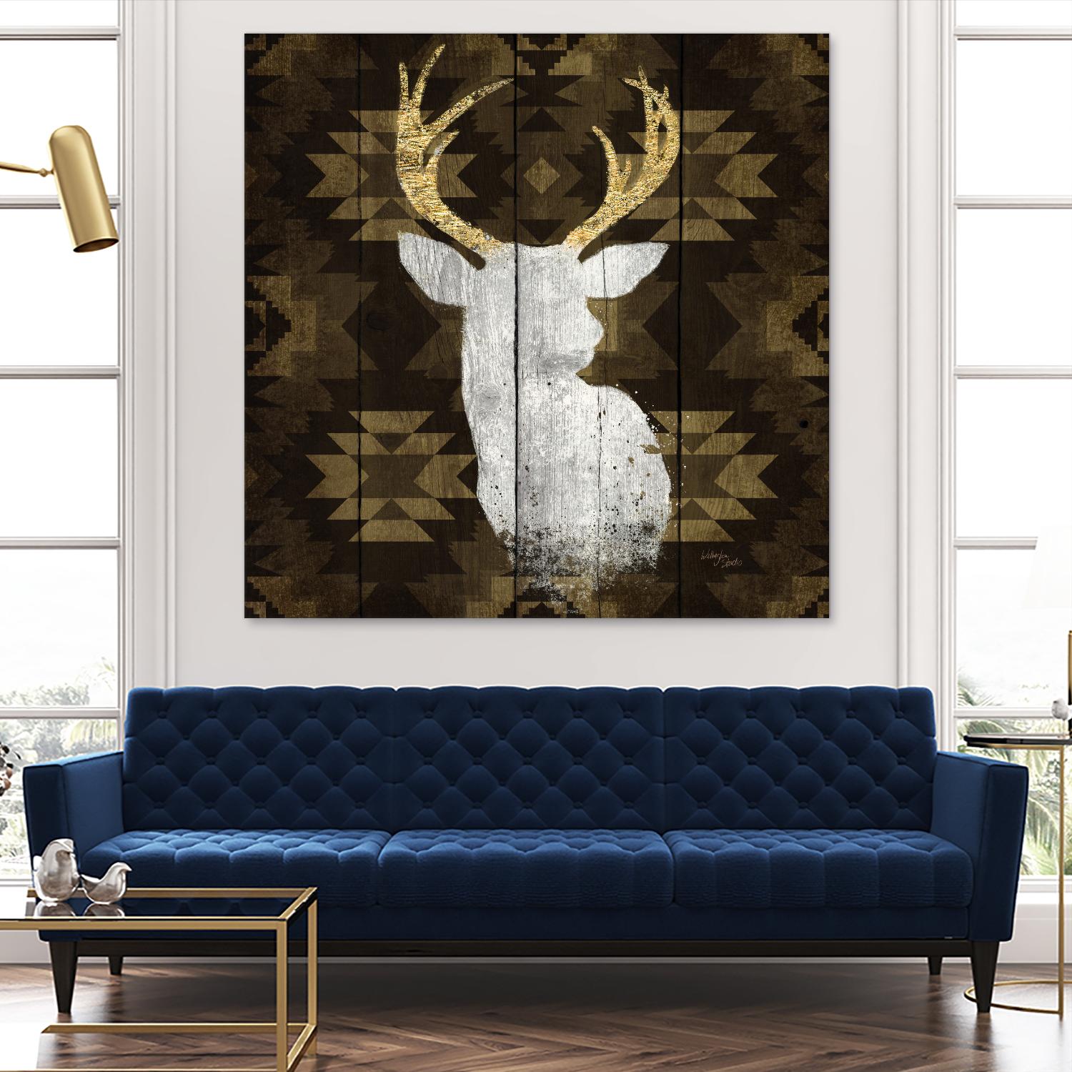 Precious Antlers II by Wellington Studio on GIANT ART - beige country look