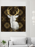 Precious Antlers II by Wellington Studio on GIANT ART - beige country look