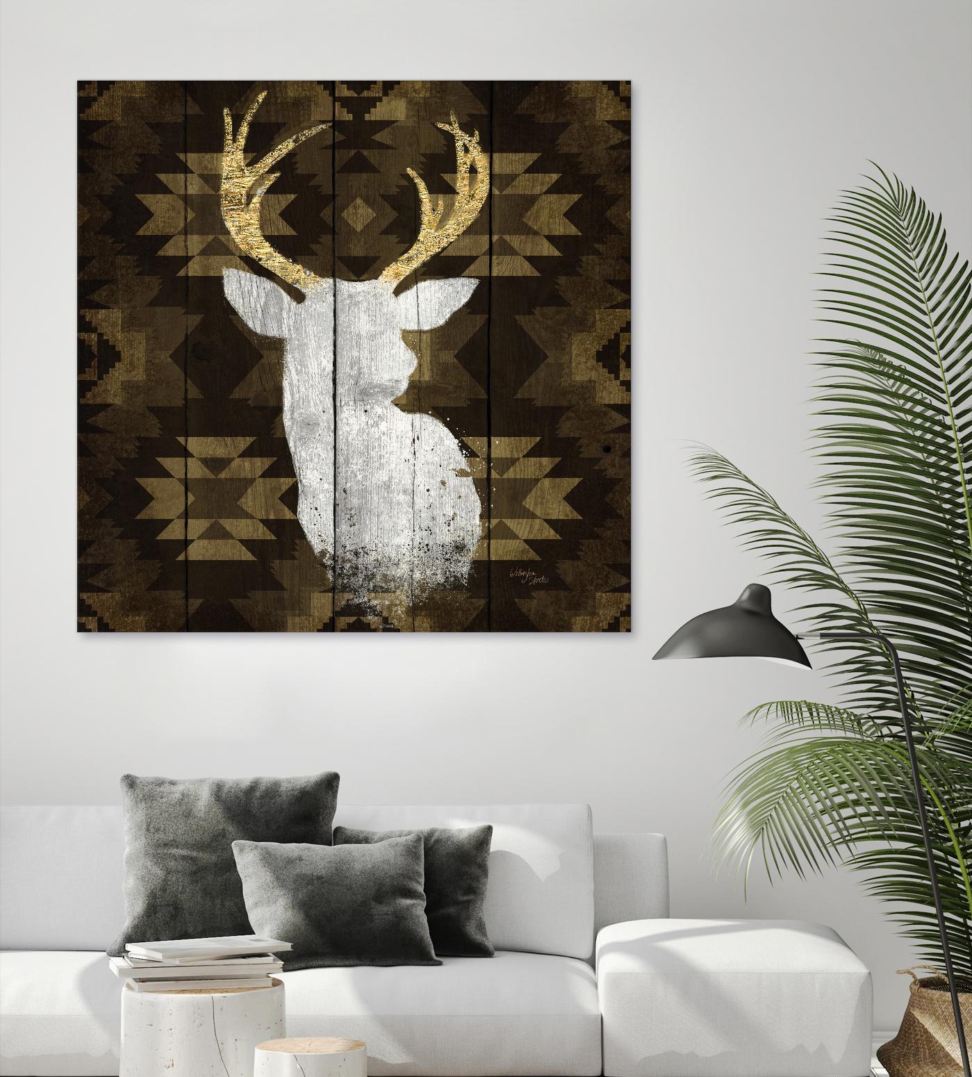 Precious Antlers II by Wellington Studio on GIANT ART - beige country look