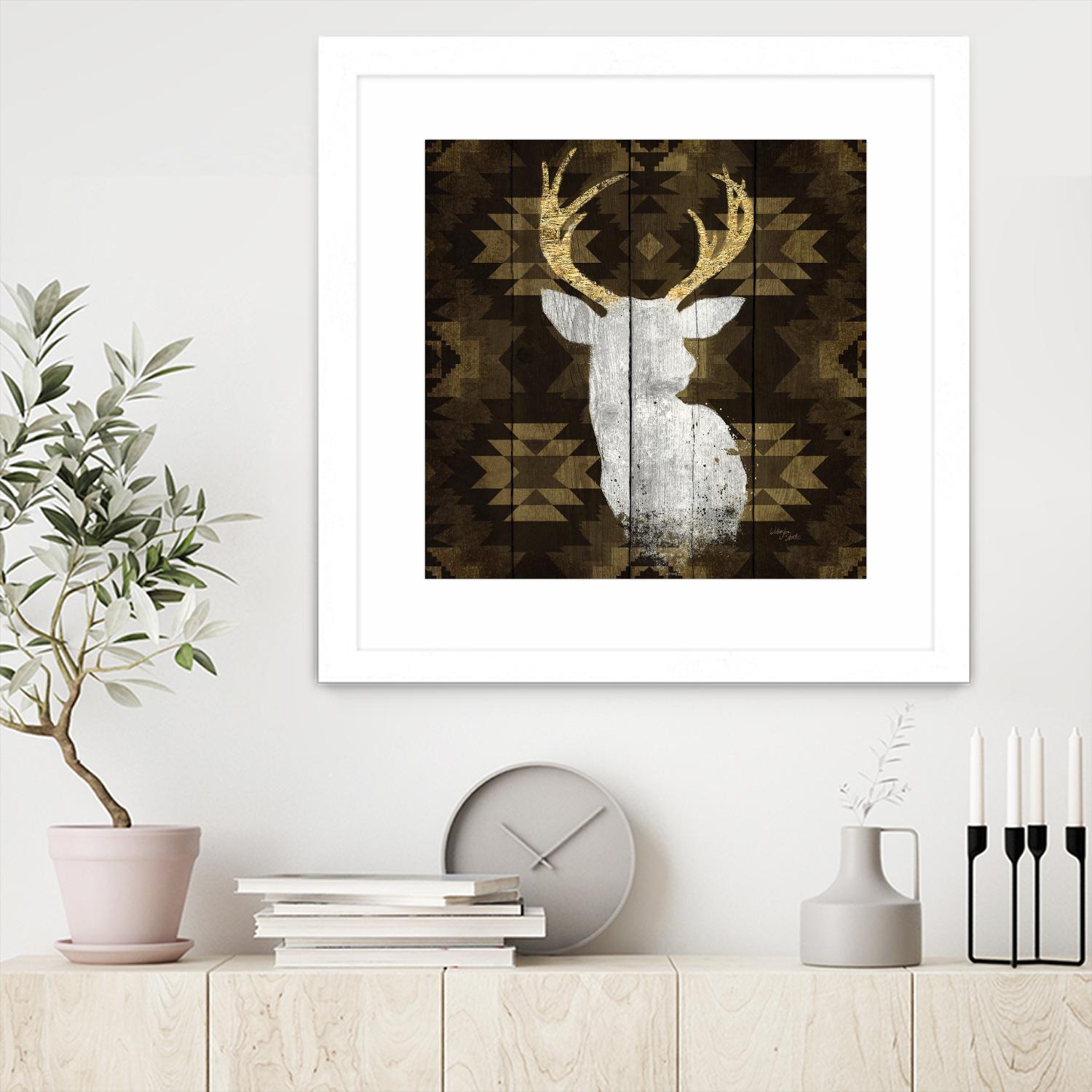 Precious Antlers II by Wellington Studio on GIANT ART - beige country look