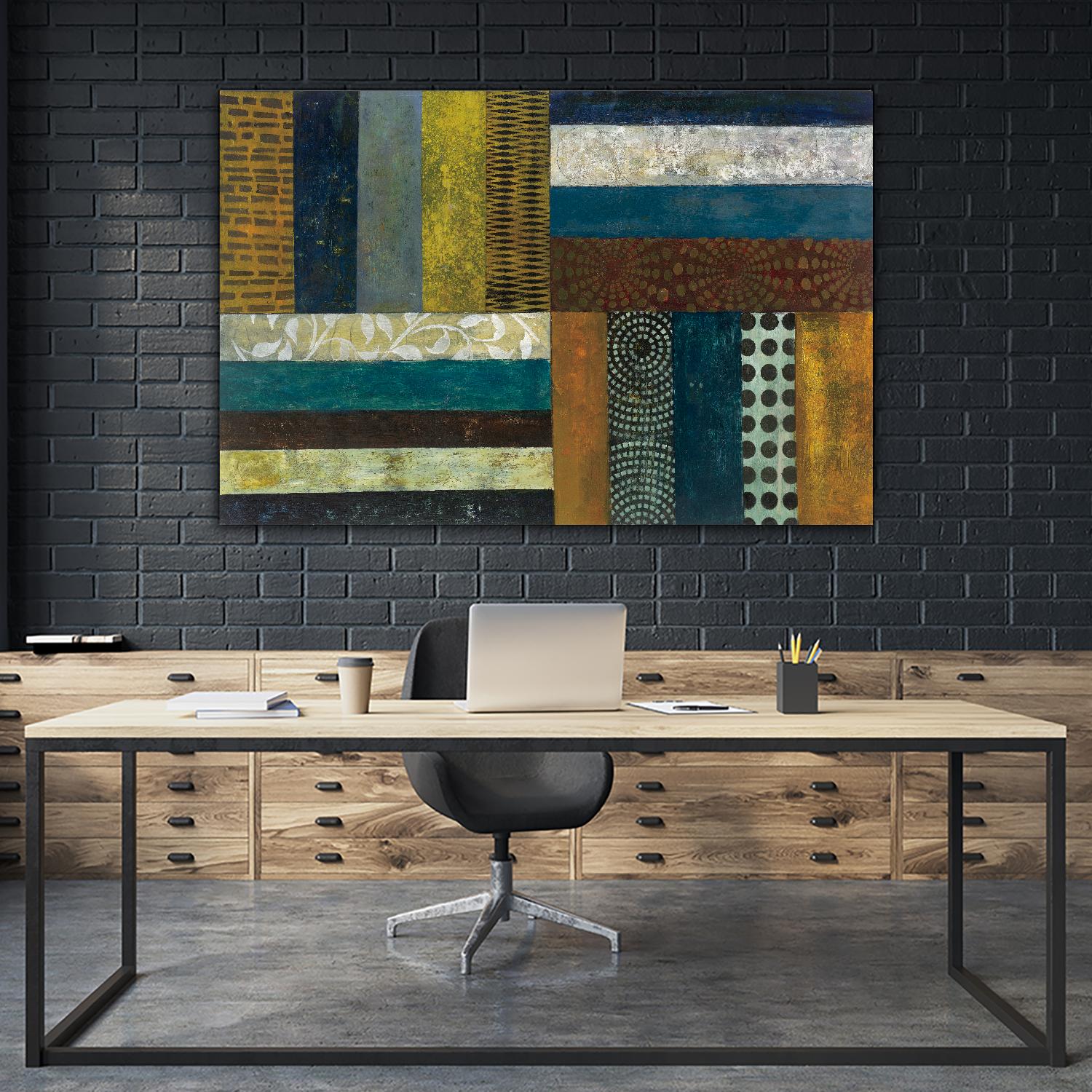 Juxtapose II by Cheryl Warrick on GIANT ART - orange abstract