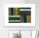 Juxtapose II by Cheryl Warrick on GIANT ART - blue shapes