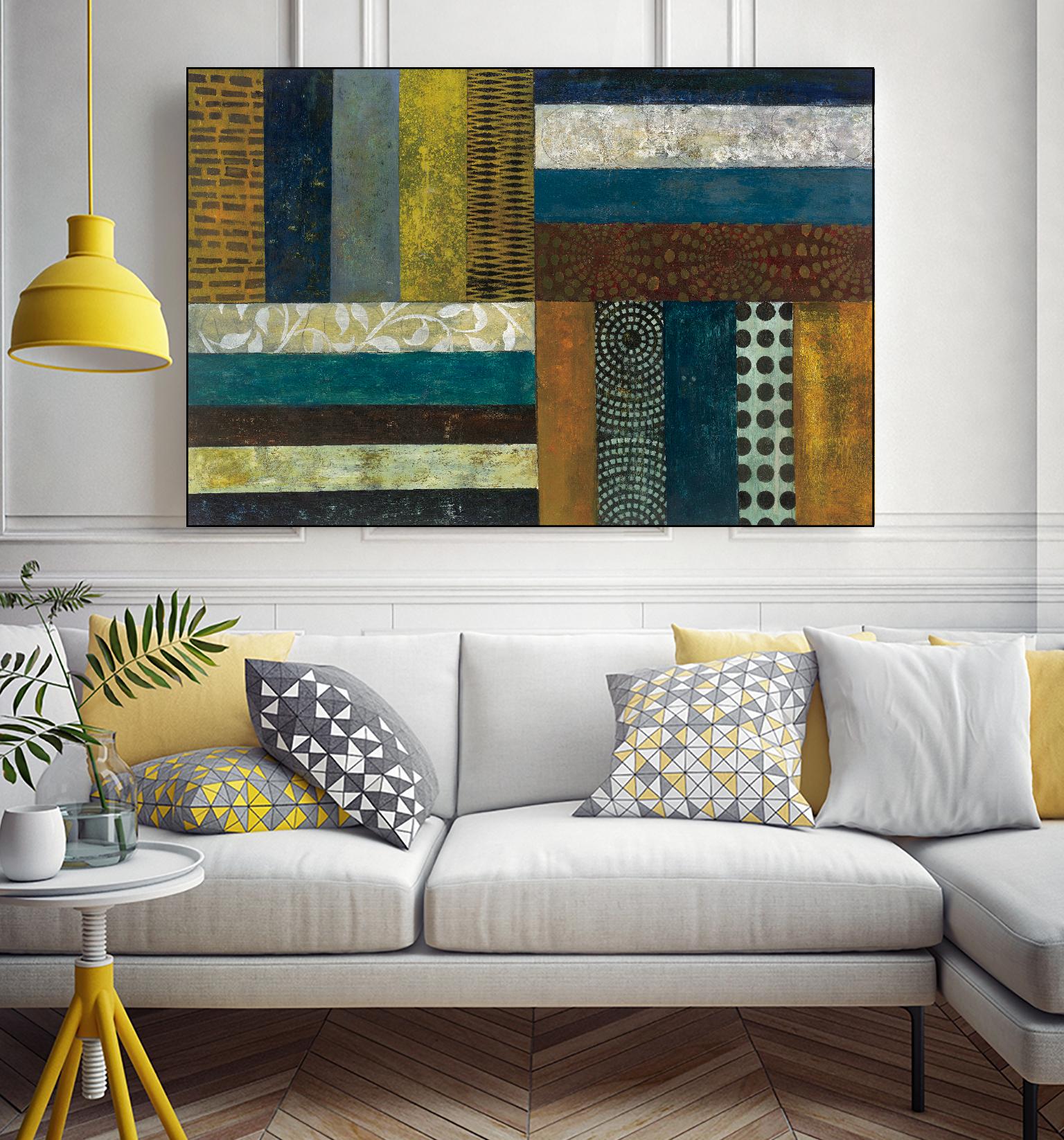 Juxtapose II by Cheryl Warrick on GIANT ART - orange abstract