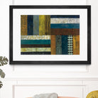 Juxtapose II by Cheryl Warrick on GIANT ART - blue shapes