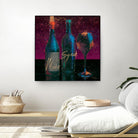 Wine Splash Dark III by Wellington Studio on GIANT ART - blue fruit-food-drink