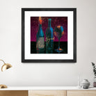 Wine Splash Dark III by Wellington Studio on GIANT ART - blue fruit-food-drink