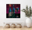 Wine Splash Dark III by Wellington Studio on GIANT ART - blue fruit-food-drink