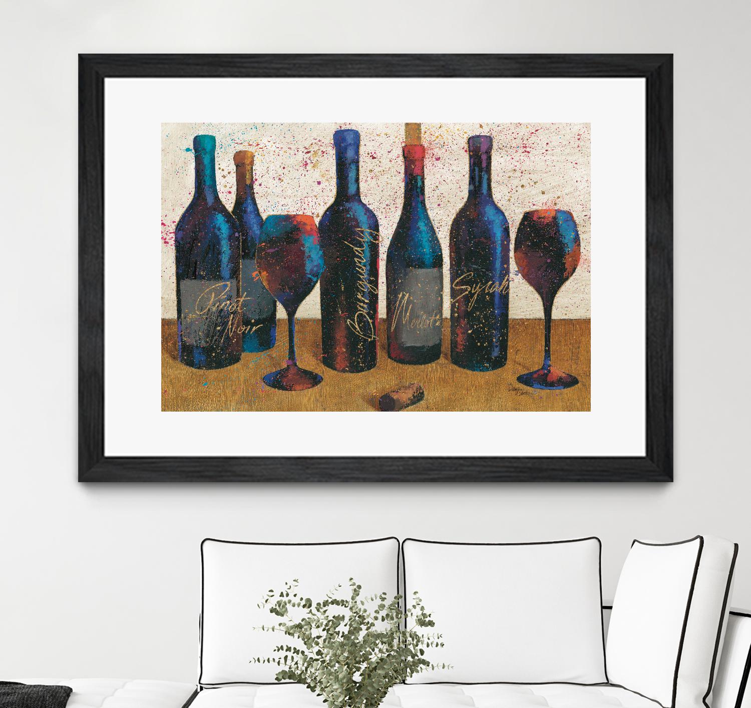 Wine Splash Light I by Wellington Studio on GIANT ART - blue fruit-food-drink