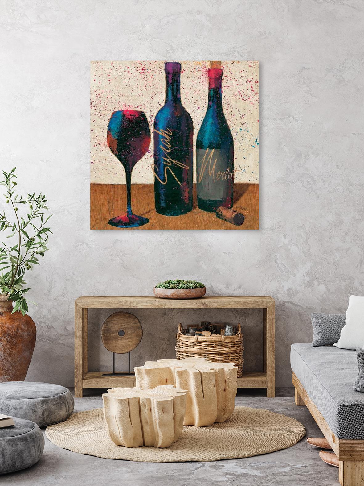 Wine Splash Light II by Wellington Studio on GIANT ART - blue fruit-food-drink