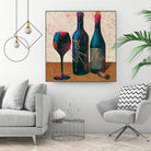 Wine Splash Light II by Wellington Studio on GIANT ART - blue fruit-food-drink