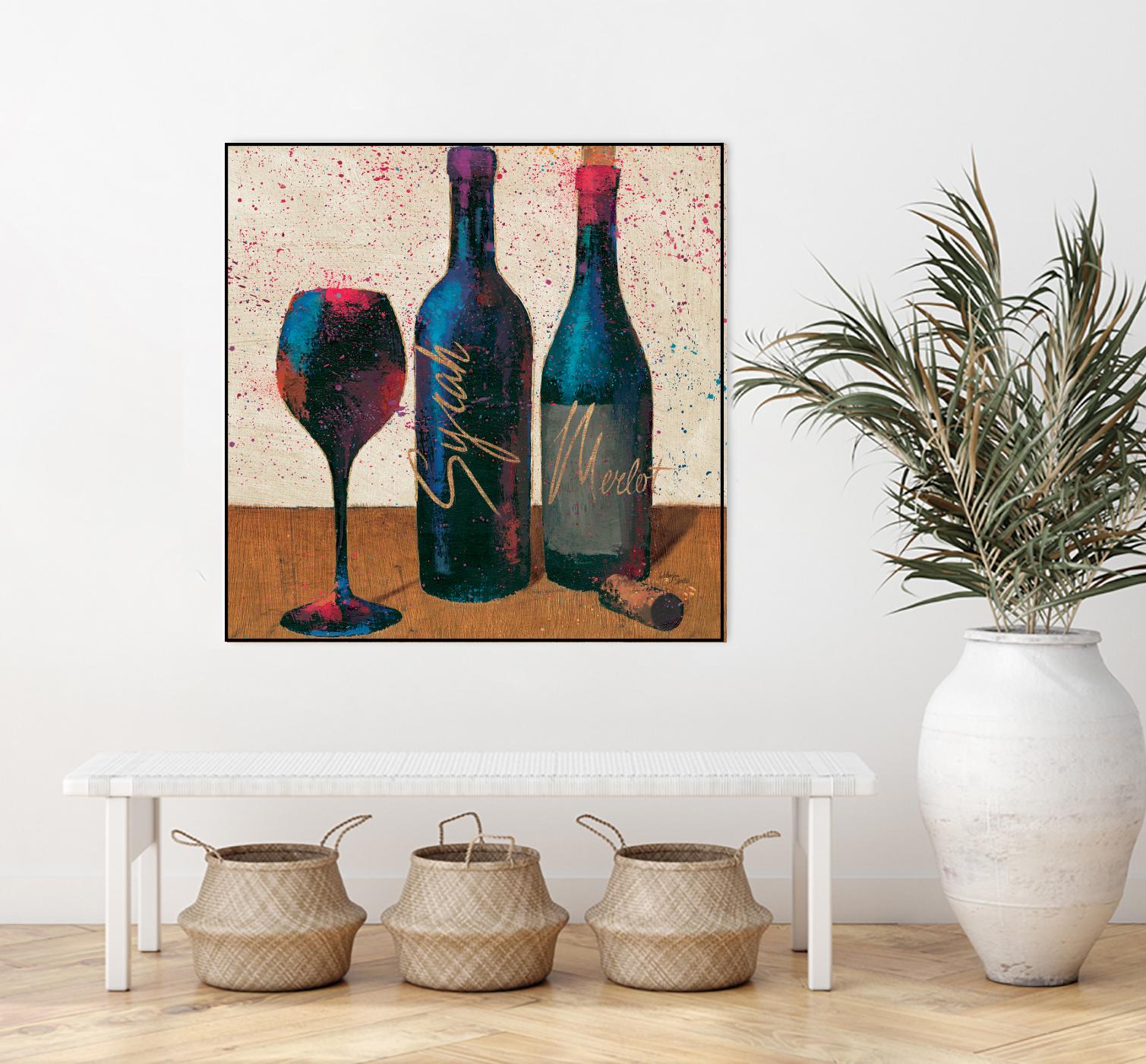 Wine Splash Light II by Wellington Studio on GIANT ART - blue fruit-food-drink