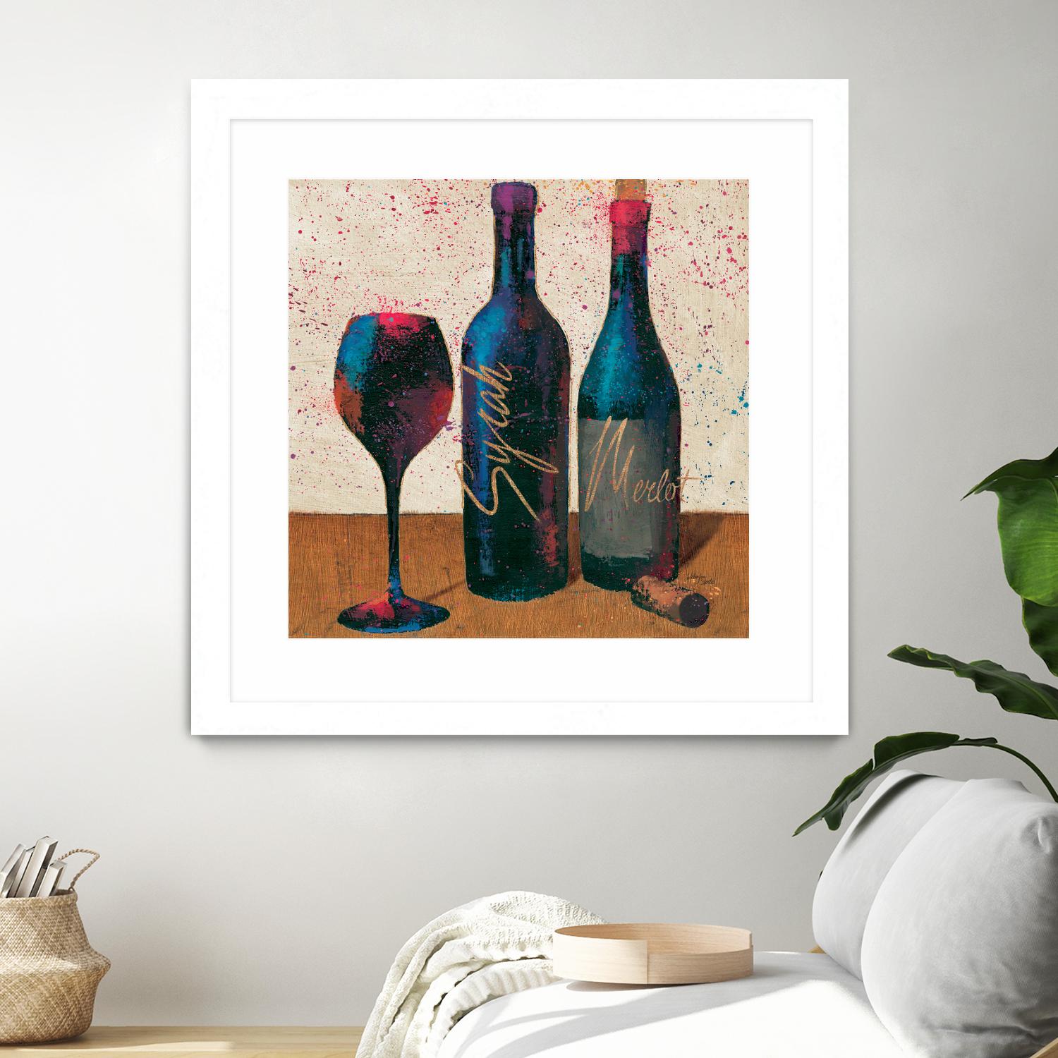 Wine Splash Light II by Wellington Studio on GIANT ART - blue fruit-food-drink
