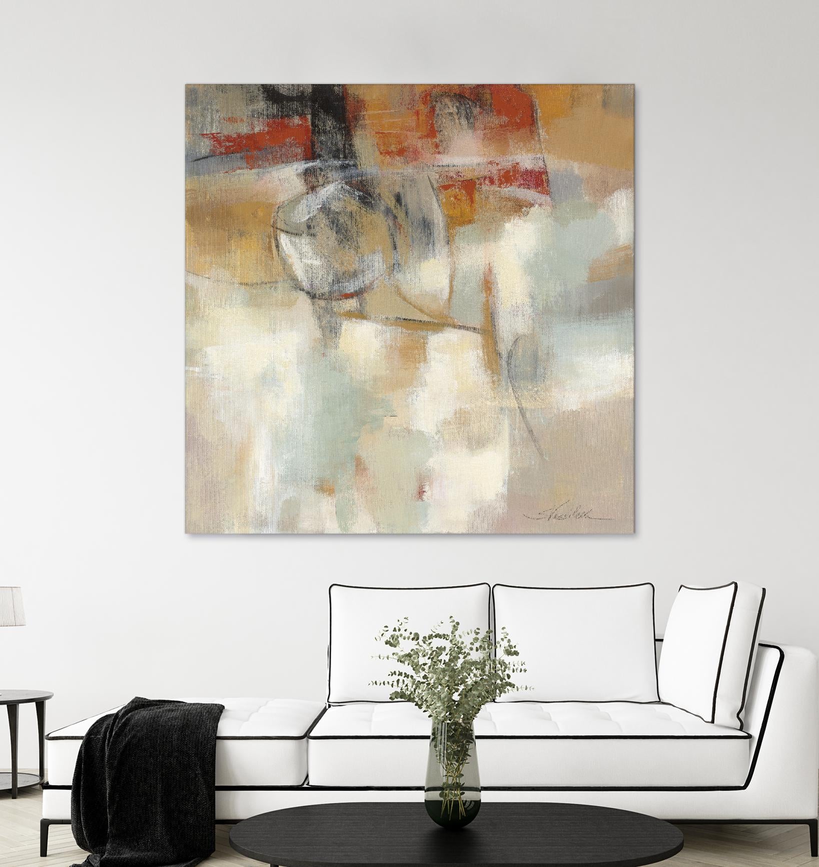 Until-sunset by Silvia Vassileva on GIANT ART - beige abstract