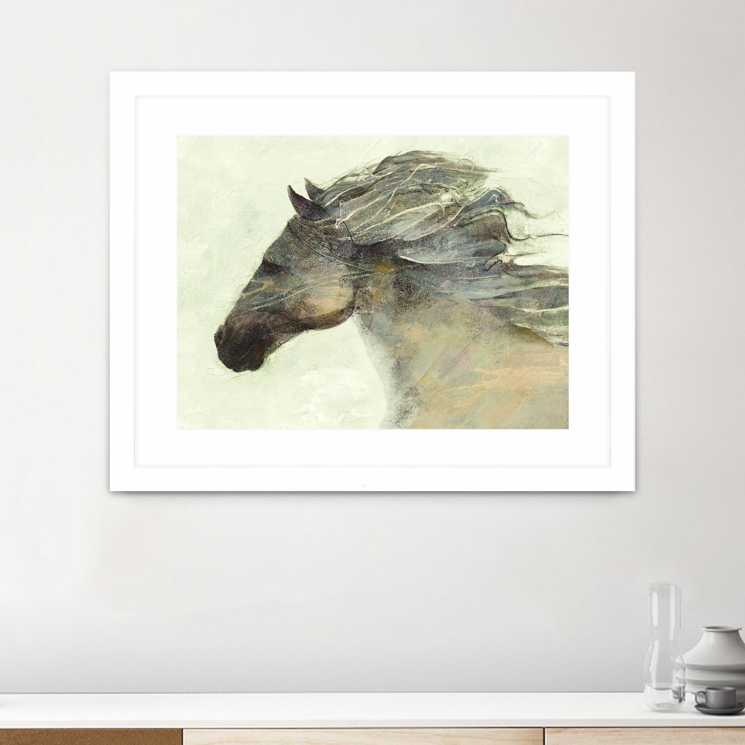 Into the Wind Ivory by Albena Hristova on GIANT ART - grey animals