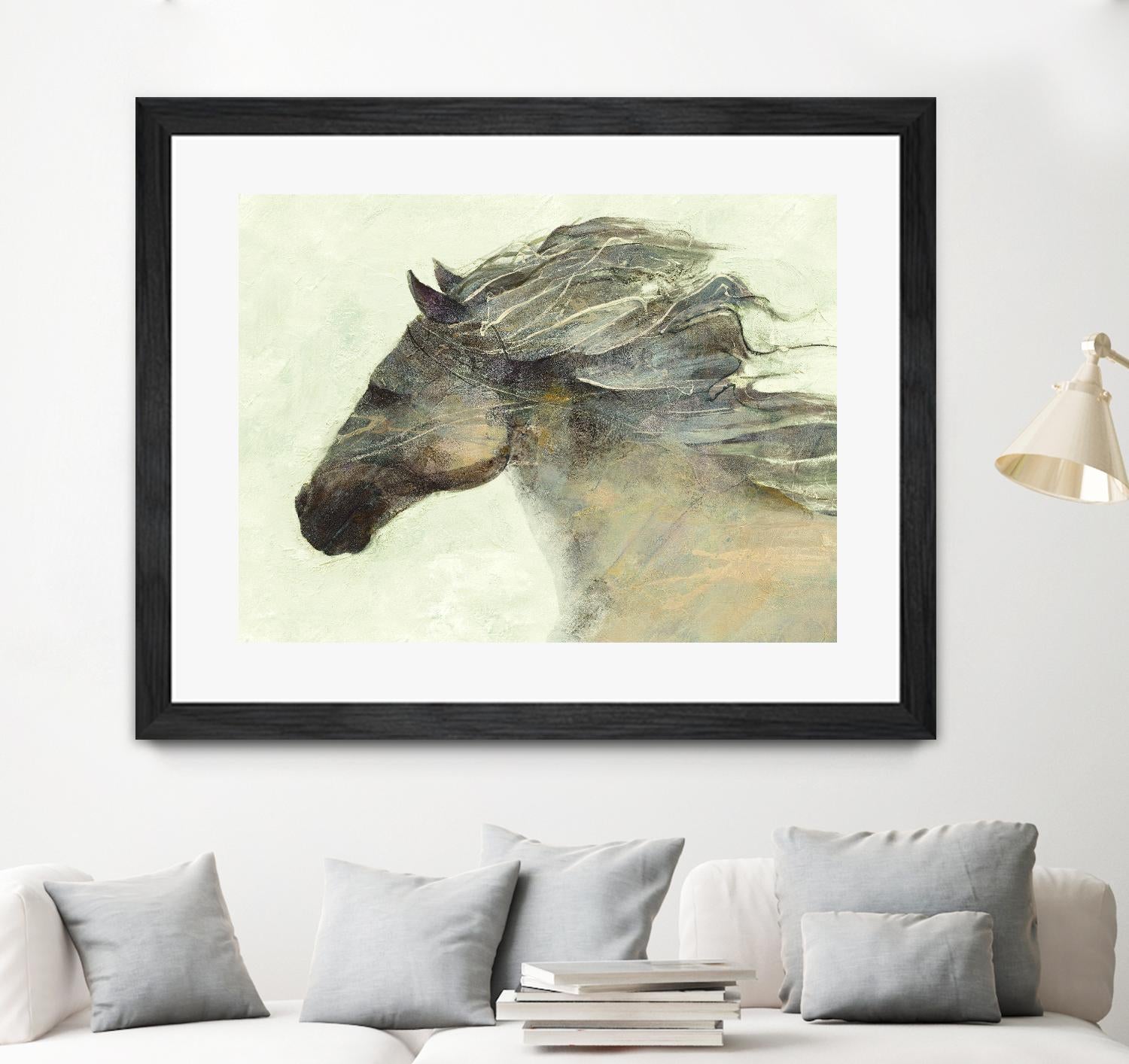 Into the Wind Ivory by Albena Hristova on GIANT ART - grey animals